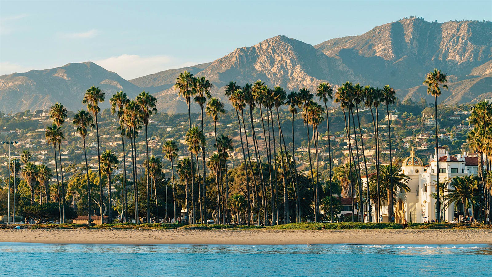 A landscape view of the Santa Barbara coastline